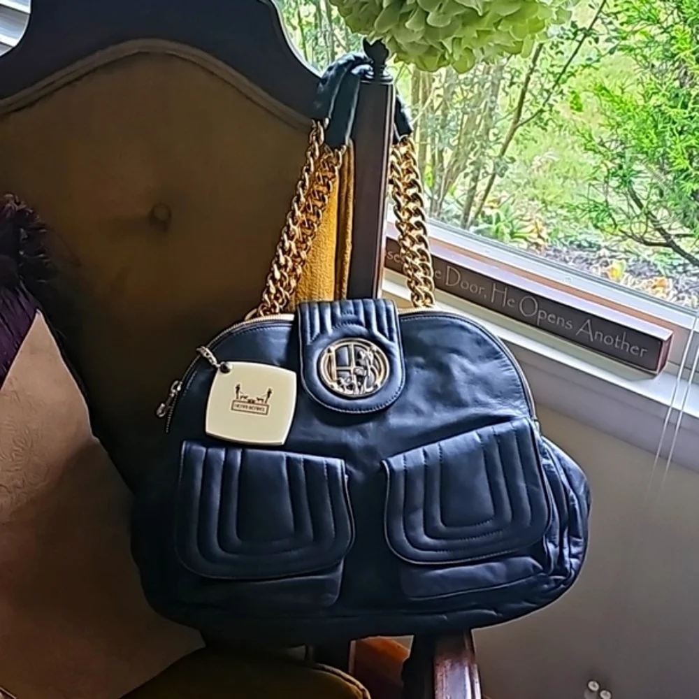 🖤NEW WITH TAG🖤 Luxurious Henri Bendel Satchel w Mirror - Picture 5 of 17